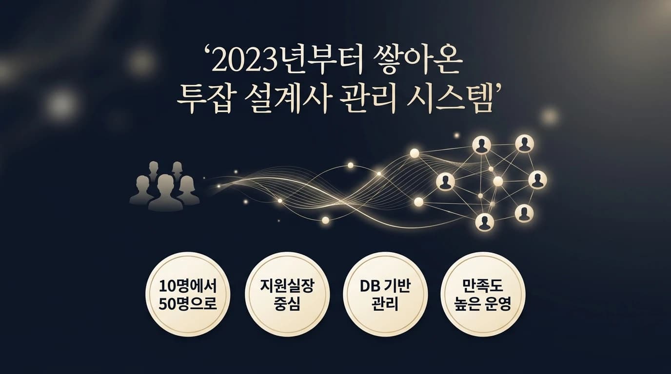 설계사 교육과 고객 관리 지원 항목을 정리한 안내 이미지